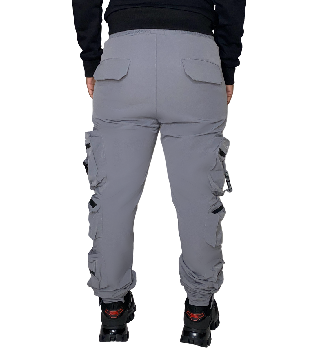 Relaxed Fit Twill Marble 3D Pocket Cargo Pants