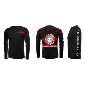 Medusa Logo Printed Long Sleeve T-Shirt