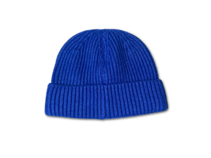 Christian De Marino Ribbed-Knit Beanie- ROYAL BLUE