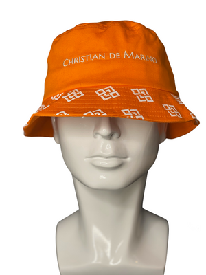 Christian De Marino Orange Chino Bucket Hat