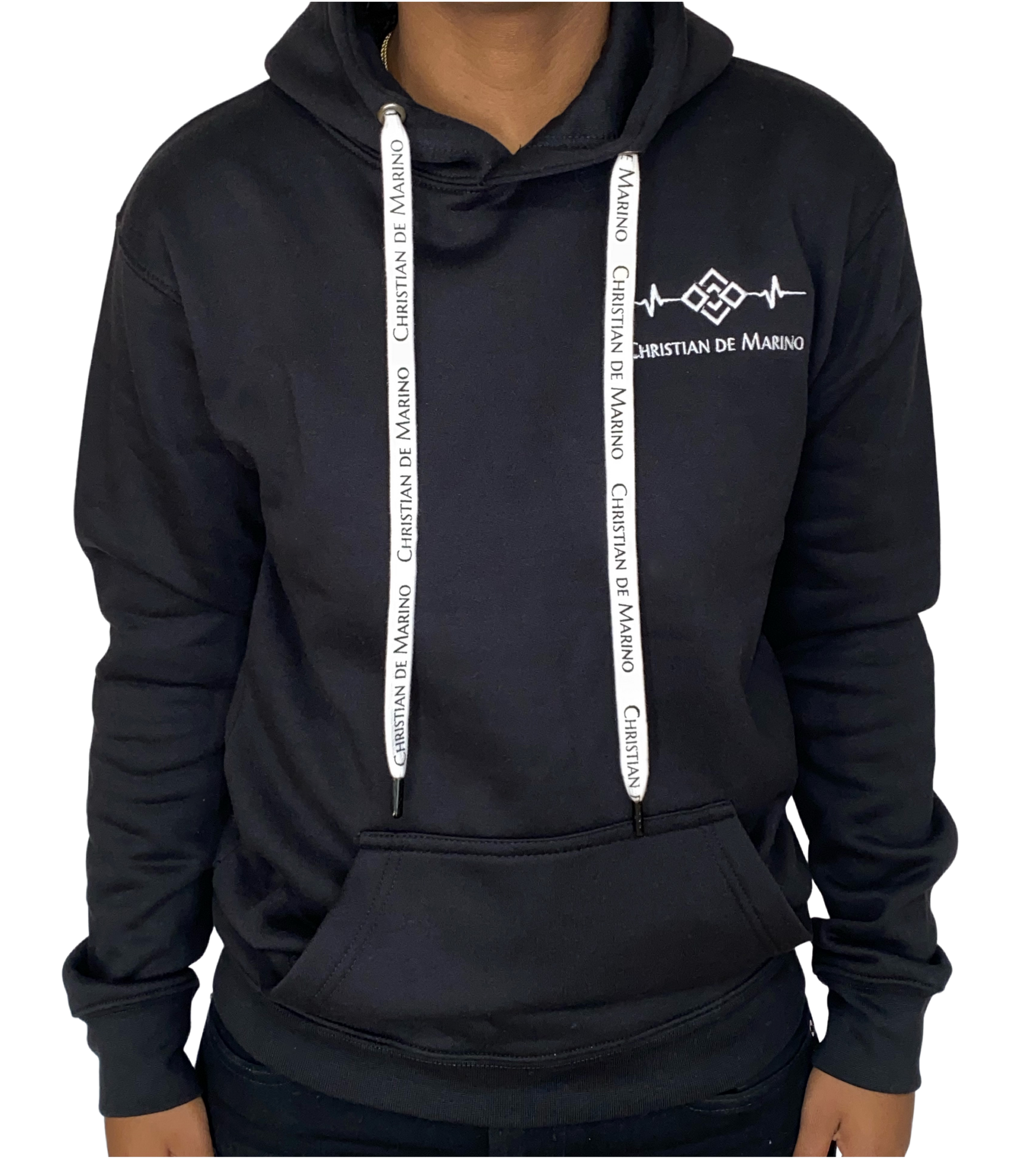 Live Life Reflective Hoodie - BLACK