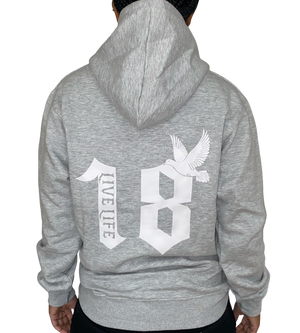 Live Life Hoodie- GREY