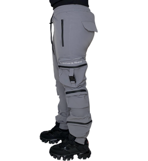 3D Pocket Cargo Pants Grey